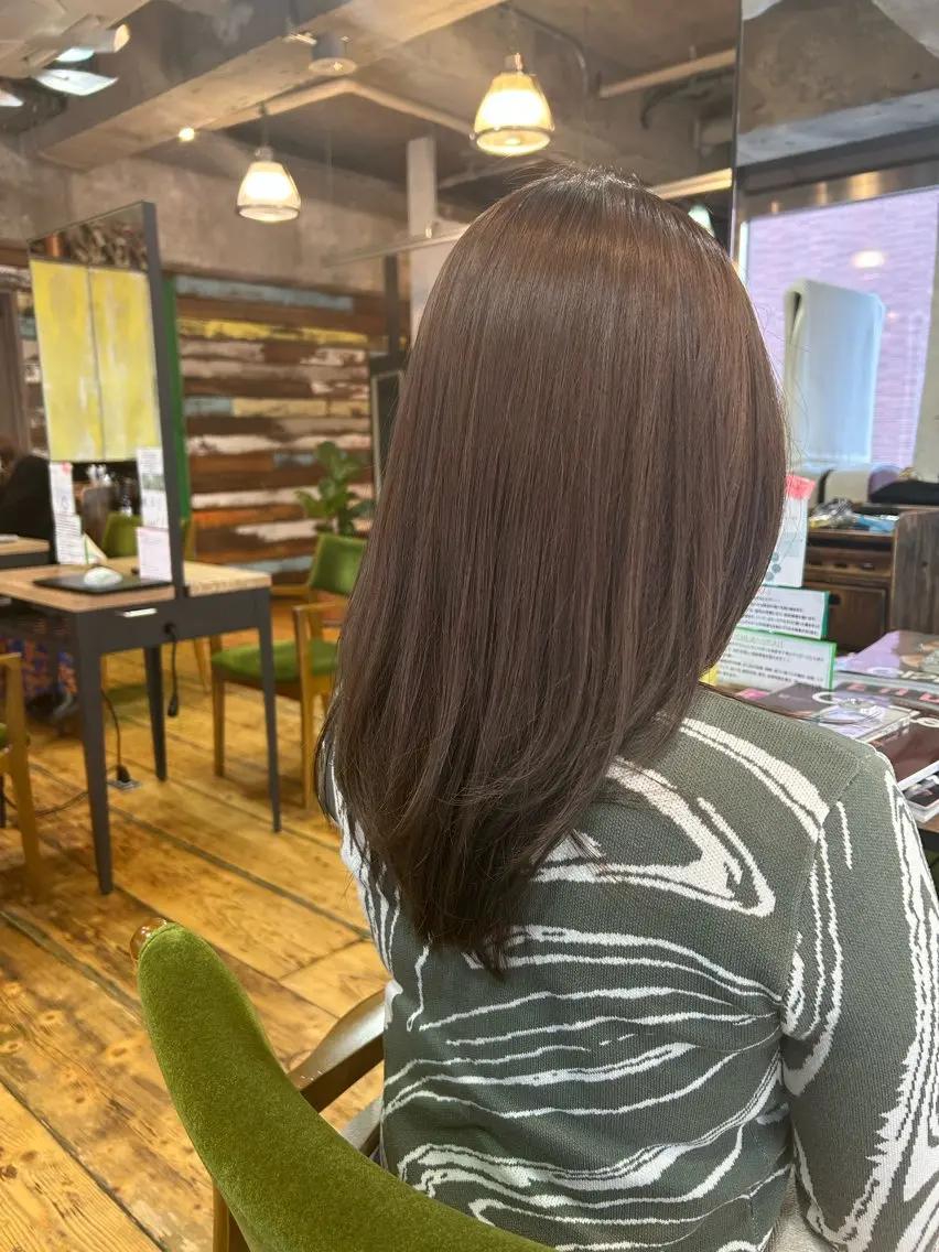 ロング カラー カット ヘアカラー 三浦義久/仙台/ レイヤーカットのヘアスタイル
