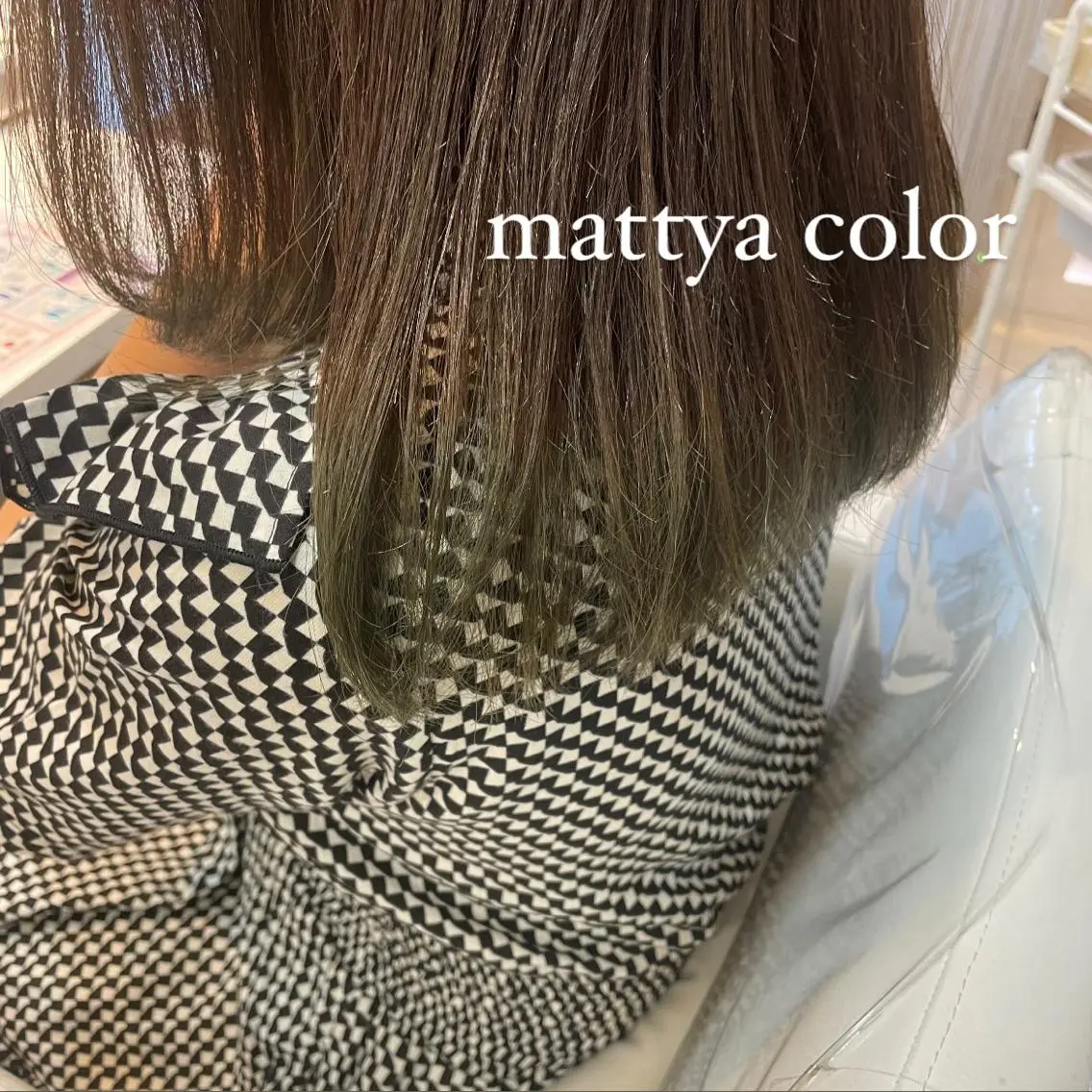 ミディアム カラー ブリーチ BiBi  藪 菜月のヘアスタイル