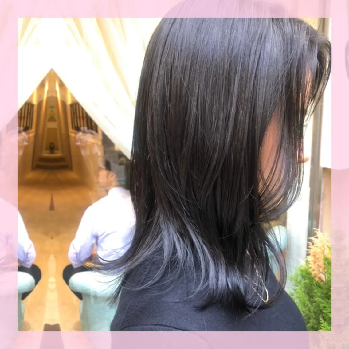 ミディアム カラー ダークグレー カット ヘアカラー トリートメント 🍒前川 🍒のヘアスタイル