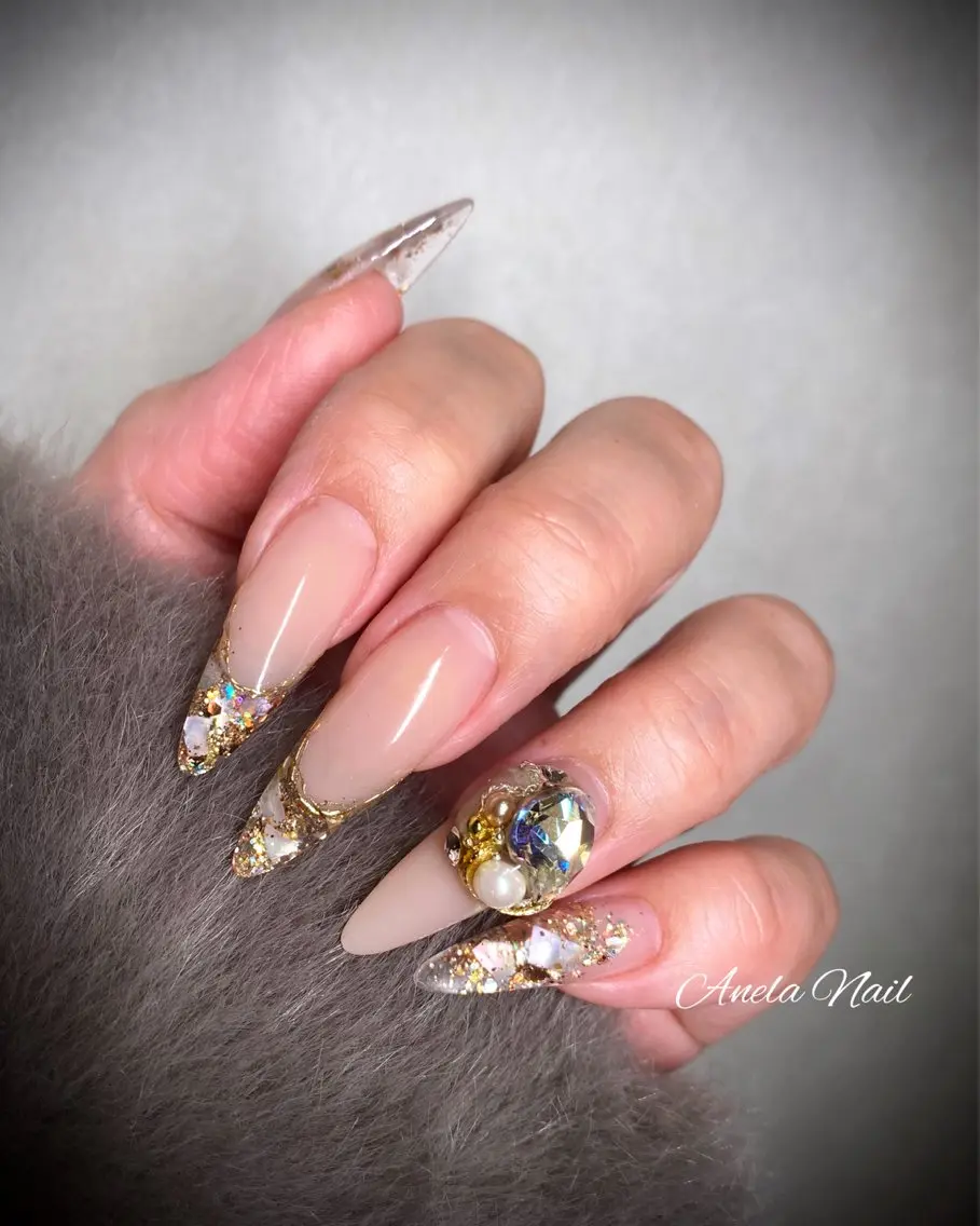 ネイル フレンチネイル スカルプネイル ハンドネイル Anela Nailのネイルデザイン