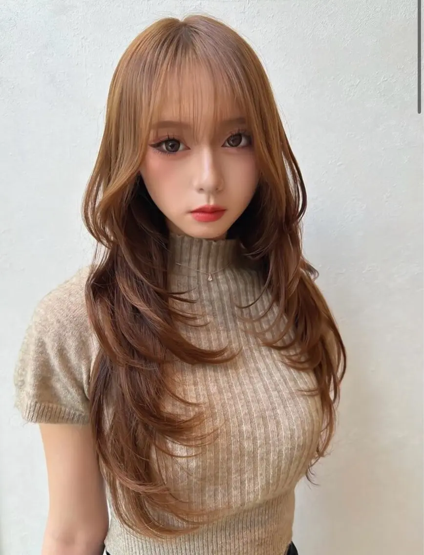 【️✨️🫧贅沢ケアカラー️🫧✨️】似合わせカット+透明感カラー+2STEPサラツヤトリートメントの写真