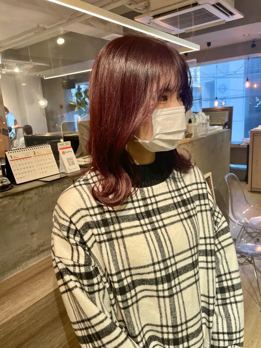 カラー ヘアカラー トリートメント 🎀西川芽依/ 暖色カラー🎀のヘアスタイル