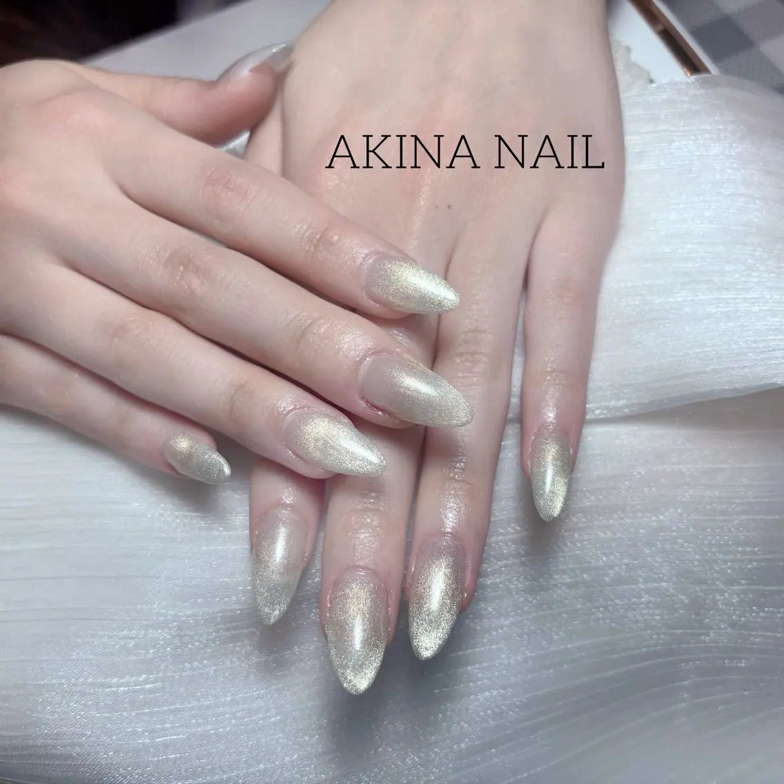 セミロング ハンドネイル Akina Nail 亀戸のネイルデザイン