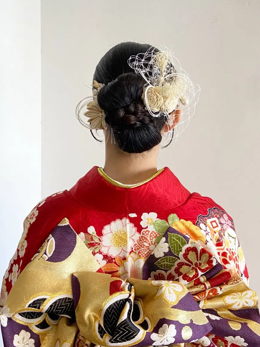 ヘアアレンジ まつ あみのヘアスタイル