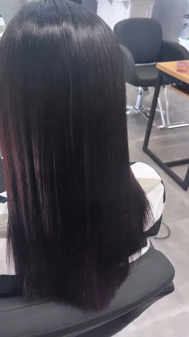 ロング カラー カット ヘアカラー 熊谷 有紗のヘアスタイル