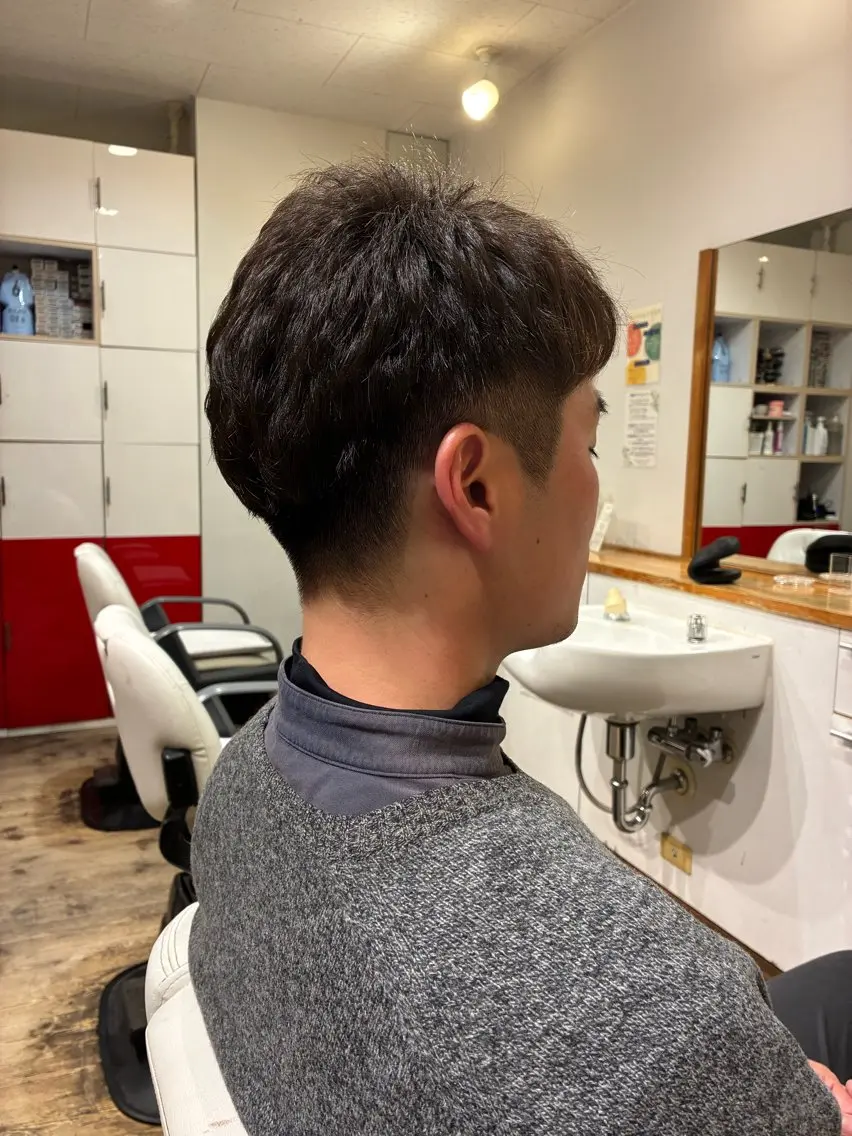 パーマ メンズ カット パーマ 友永 風歌のヘアスタイル