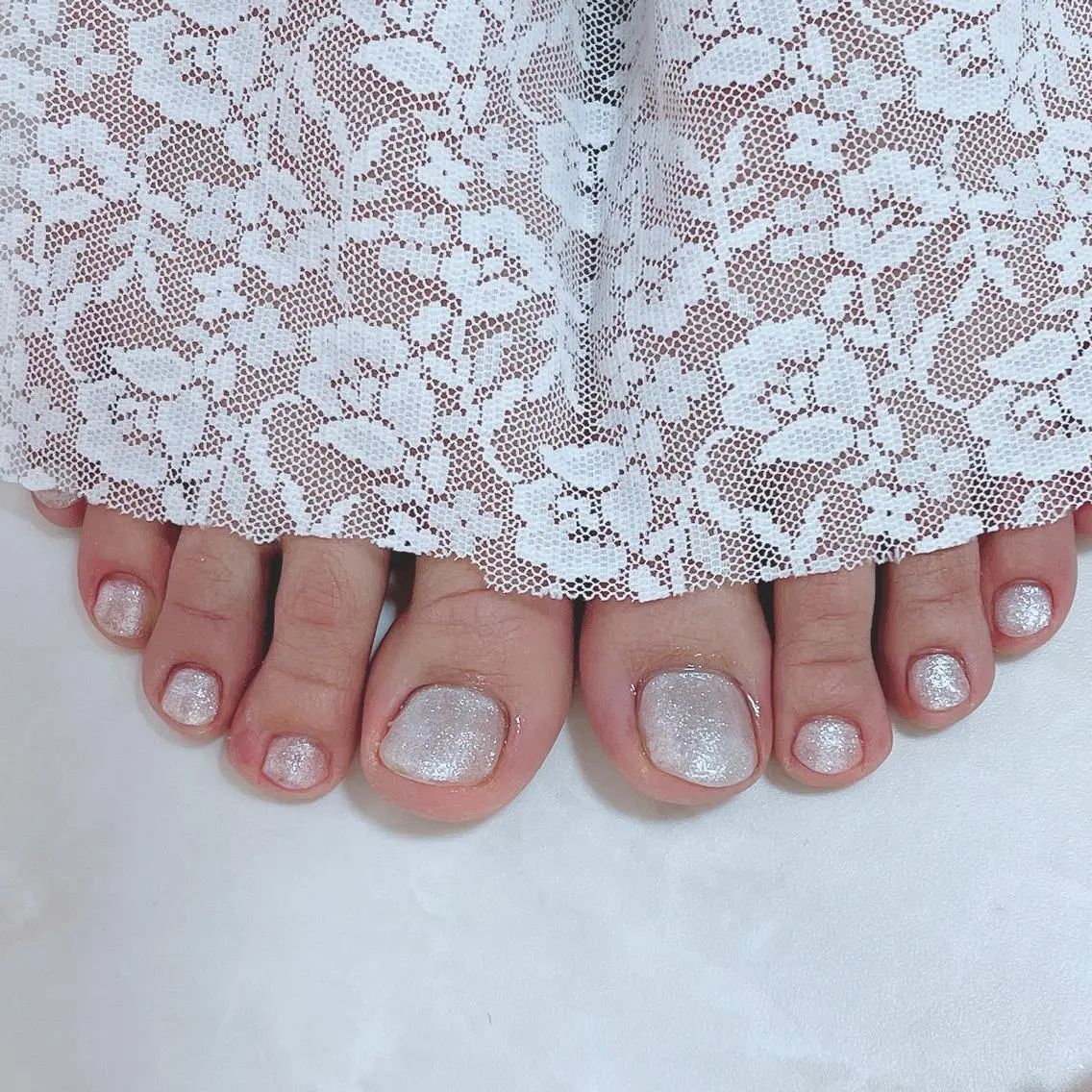 《ご新規様》パーツ代込み!!おまかせフットネイル♡オフ無料の写真