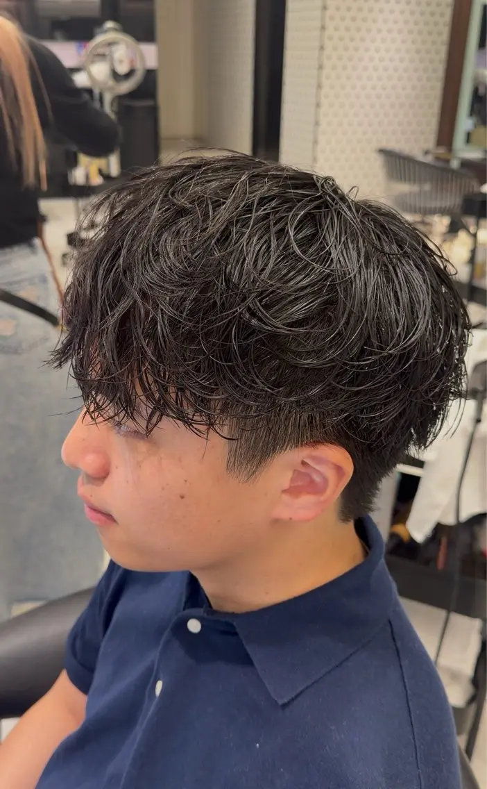 ショート パーマ メンズ メンズパーマ ニュアンスパーマ カット パーマ トリートメント 🇬🇧メンズパーマ 特価/ren🎸のヘアスタイル