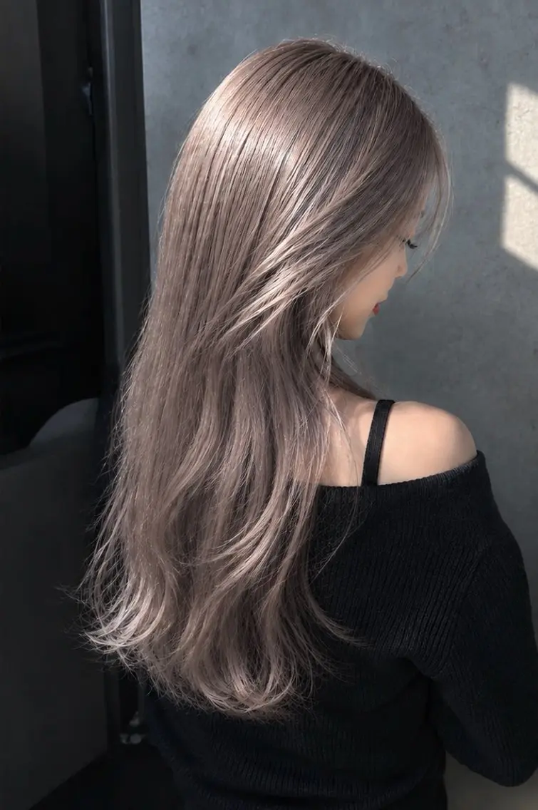 ロング カラー ヘアカラー トリートメント 翔平/ブリーチカラー /コピーカットのヘアスタイル