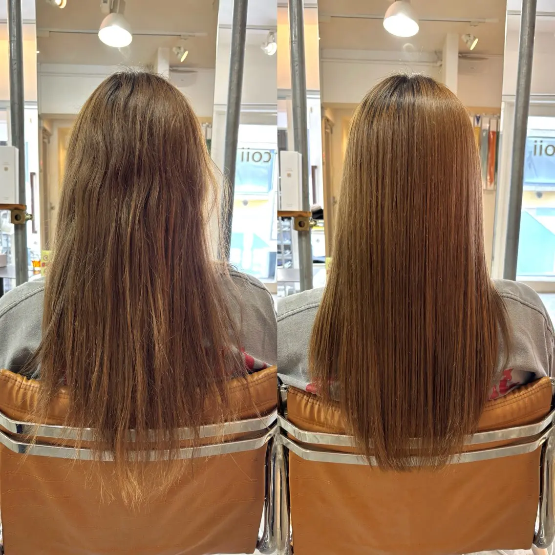 セミロング カット 縮毛矯正 トリートメント 髪質改善/ヘアケア coiiはしもとはなのヘアスタイル