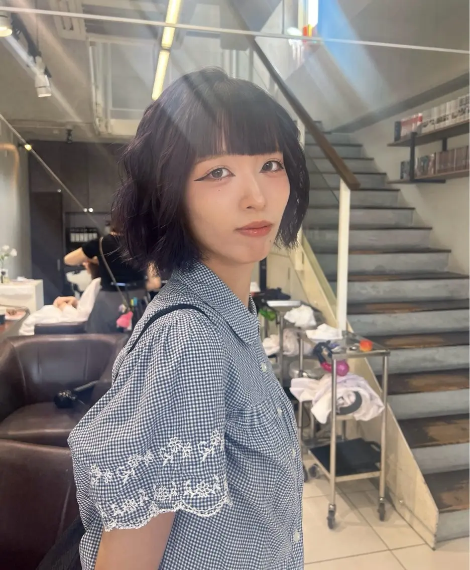 ショート カラー ラベンダーカラー Ⓜ️irai ✮のヘアスタイル