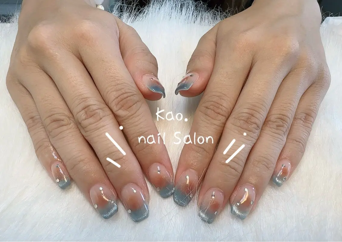 ネイル アートネイル 持ち込み ハンドネイル kao nail マグネット/長さだしのネイルデザイン