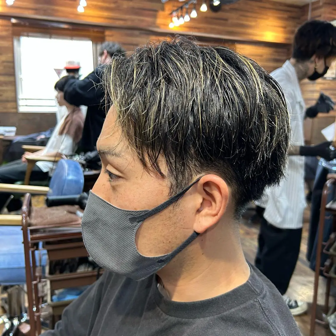 ショート カラー メンズ メンズハイライト ハイライトカラー ハイライト ツイスパ/メンズ特化 🦋𝑺𝑶𝑵𝑬のヘアスタイル