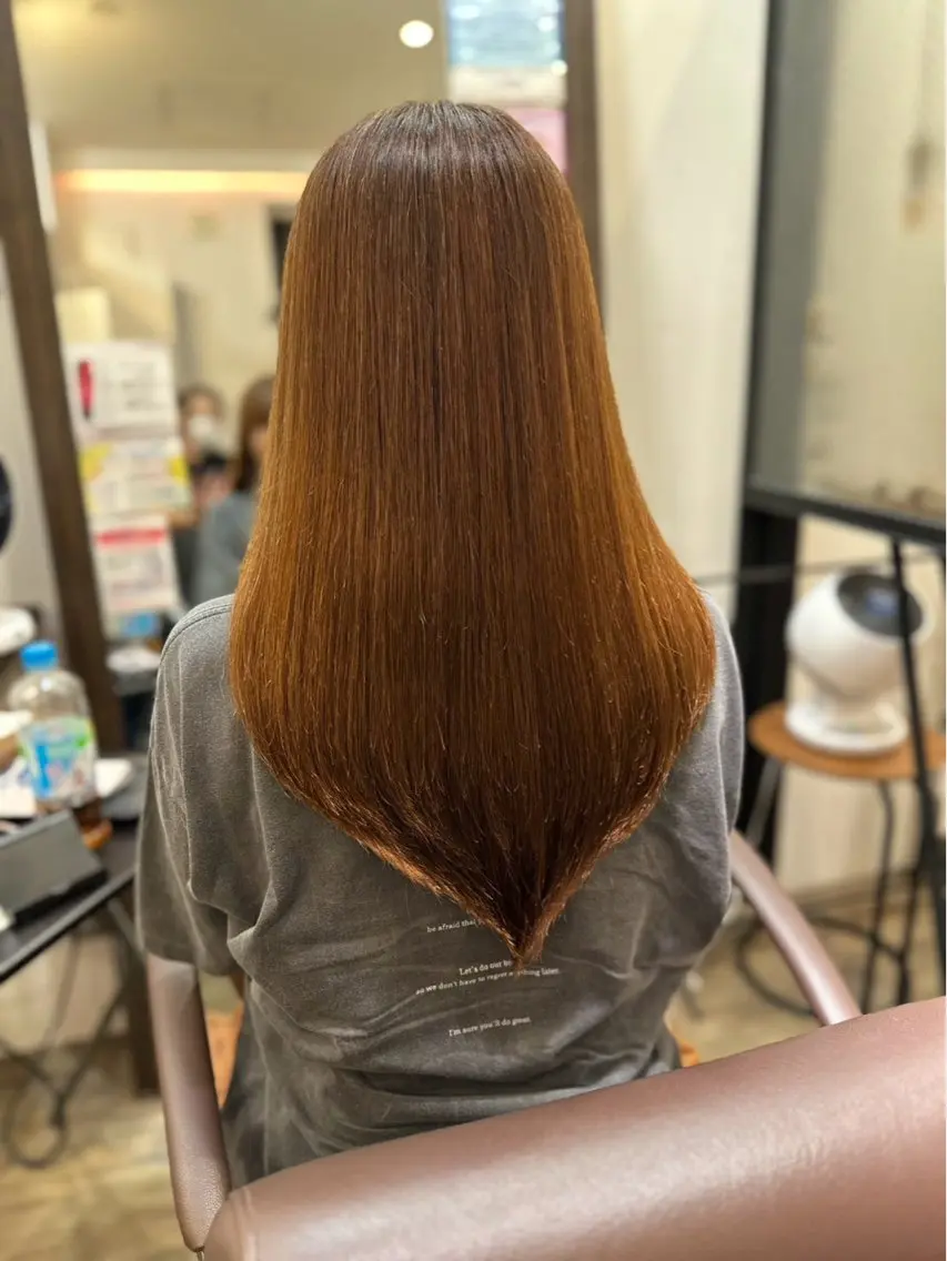 セミロング トリートメント 縮毛矯正専門店 Aoneエーワンのヘアスタイル