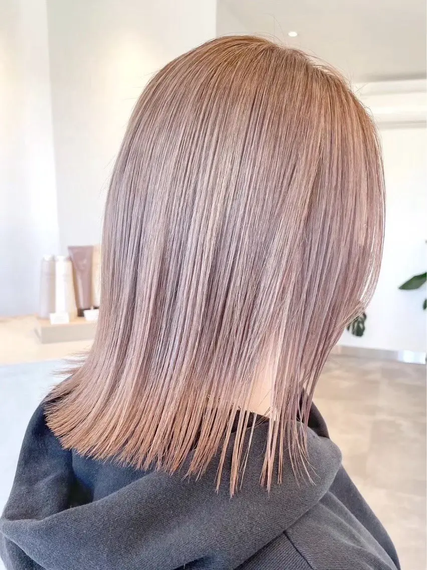 ミディアム ヘアカラー トリートメント 🎀暖色カラー🎀 ♡Kanon♡のヘアスタイル
