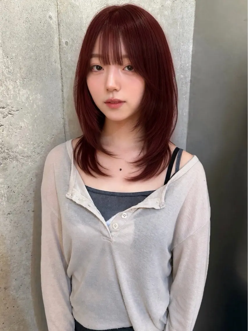 レイヤーカット(シャンプートリートメント込み) はじめての方も大歓迎です♪ レイヤーふわっと盛れます！の写真