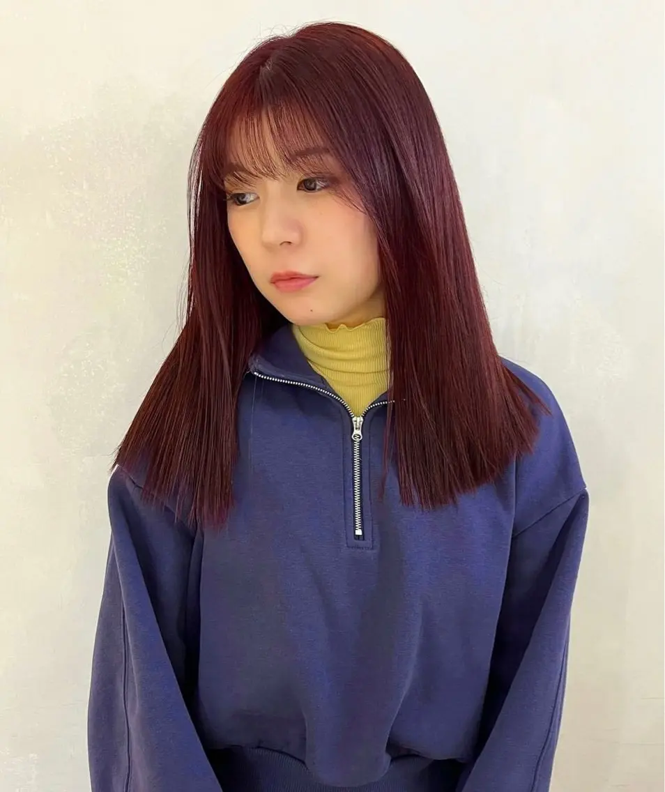 セミロング カラー ヘアカラー トリートメント ヘアセット モリシゲ ヒカリ🦕🐬のヘアスタイル