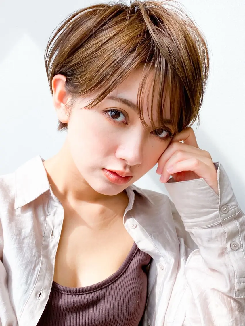 ショート 岸 優貴のヘアスタイル