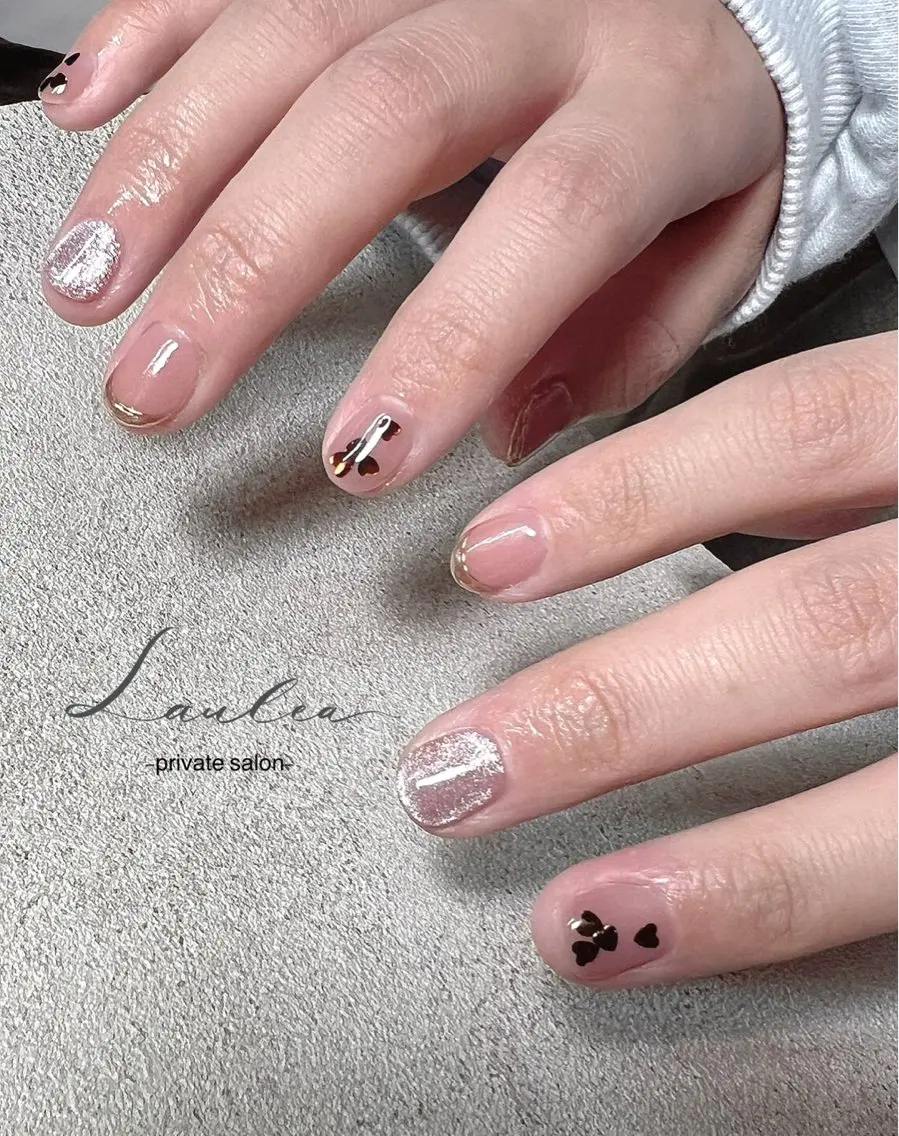 ネイル フットネイル ジェルネイル 韓国ネイル ハンドネイル nail salon Lauleaのネイルデザイン