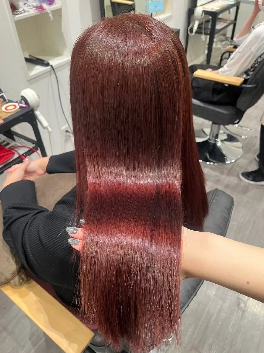 カラー ヘアカラー トリートメント 暖色🍎透明感カラー 🩵小林かりんのヘアスタイル
