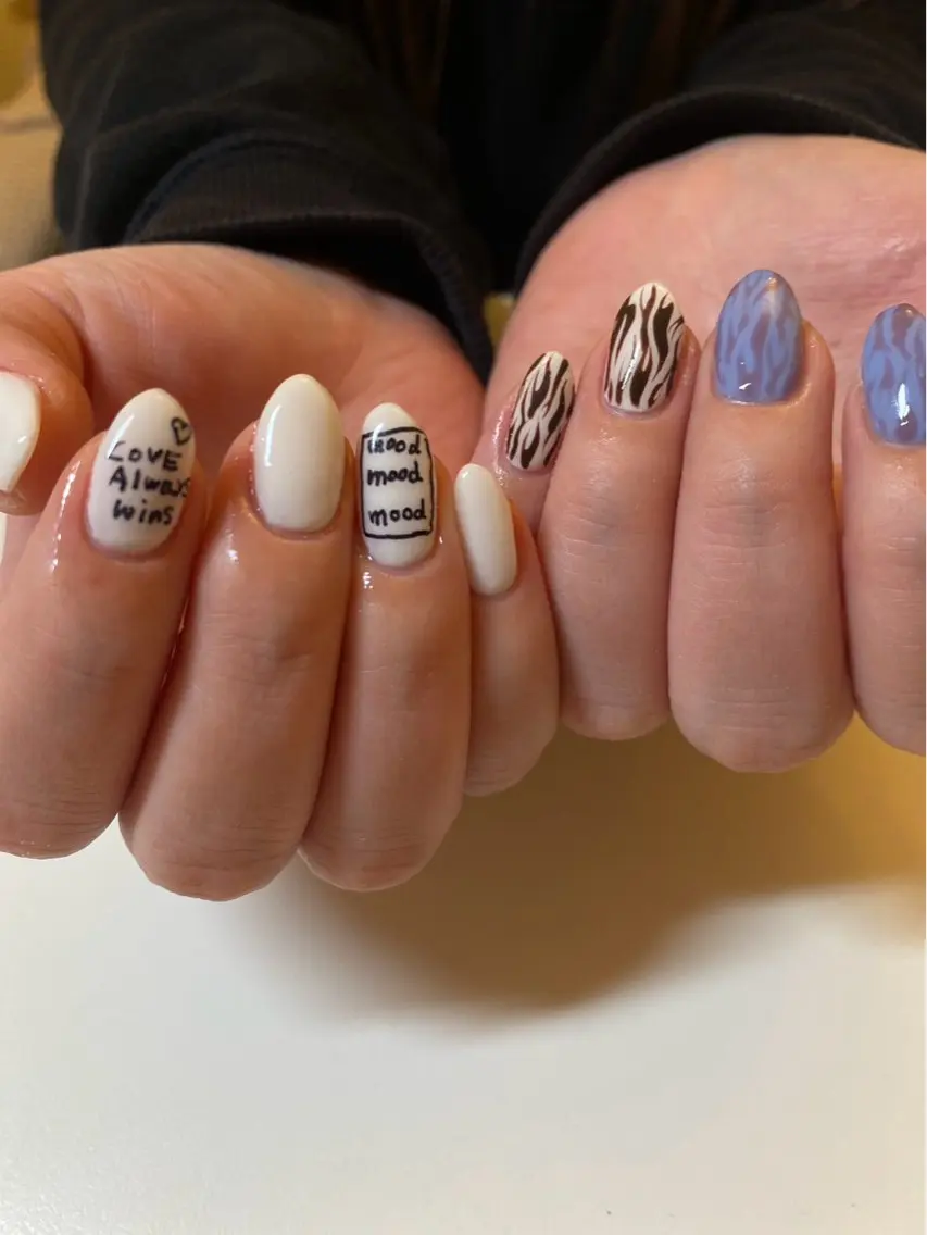 ネイル ロングネイル ハンドネイル ulu🌼 nanaのネイルデザイン