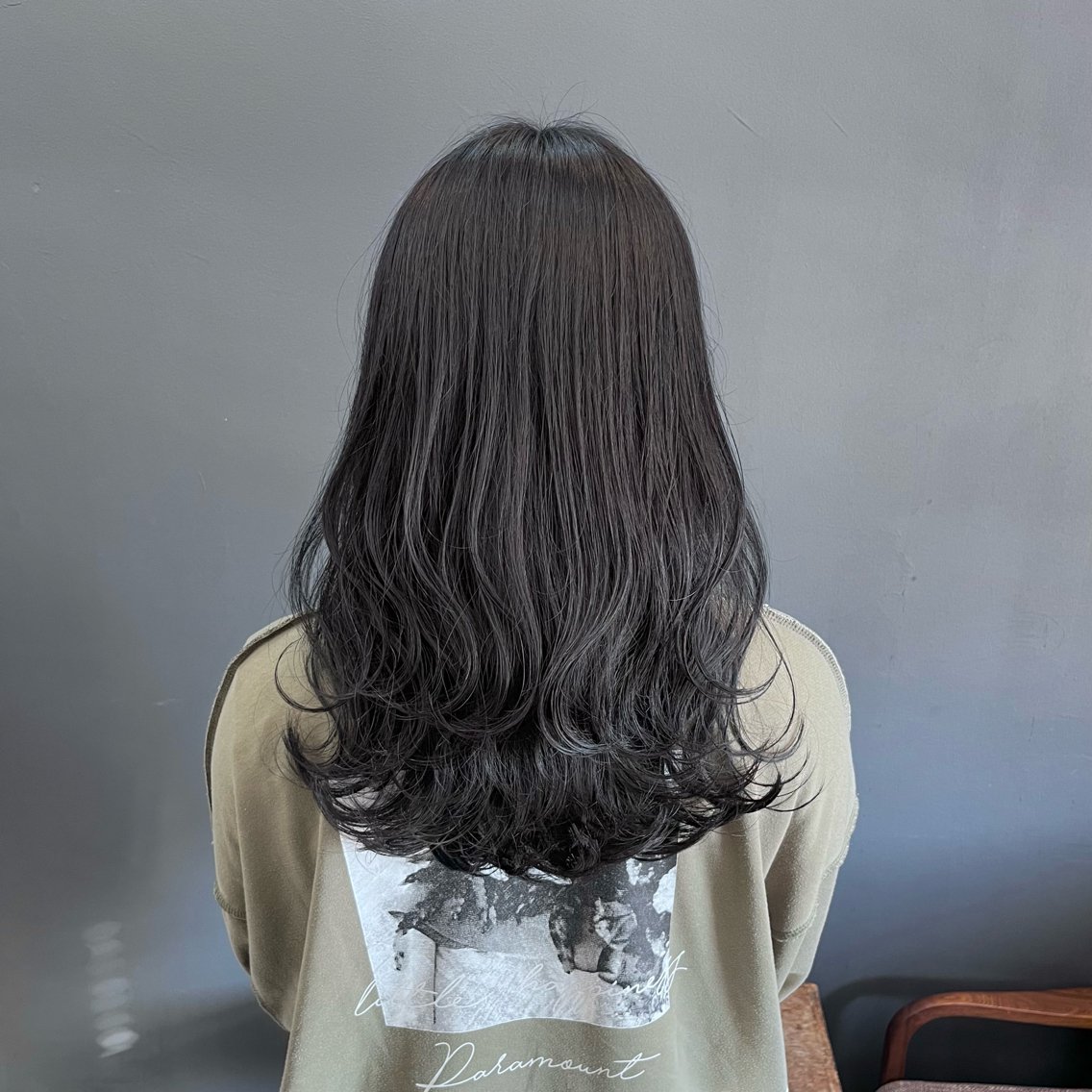 ロング カラー ヘアカラー 暗髪とオリーブ🌿 渡辺拓人のヘアスタイル