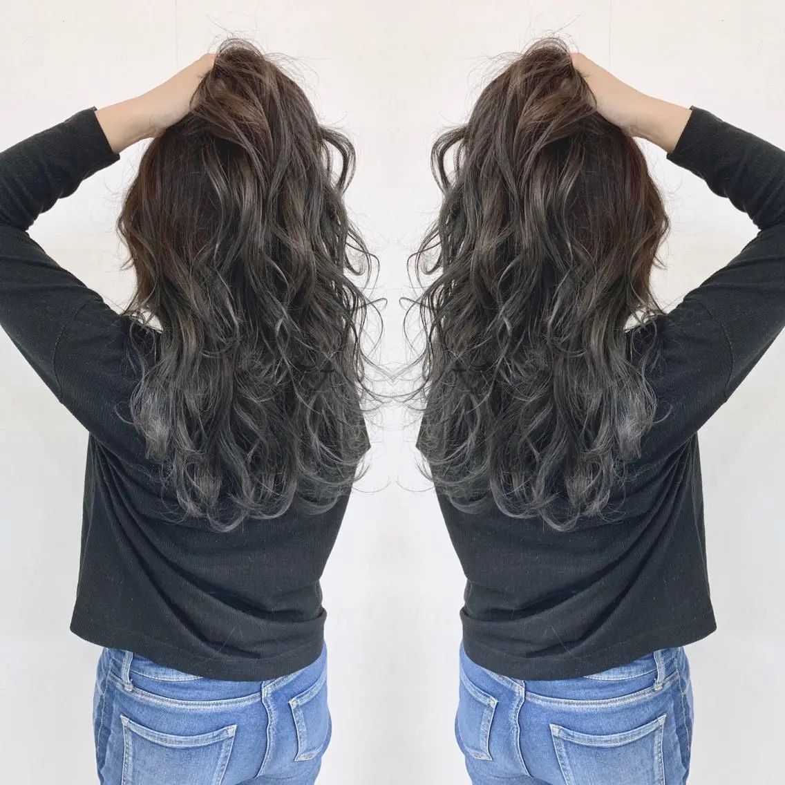 ミディアム アッシュ 穐田 司樹のヘアスタイル