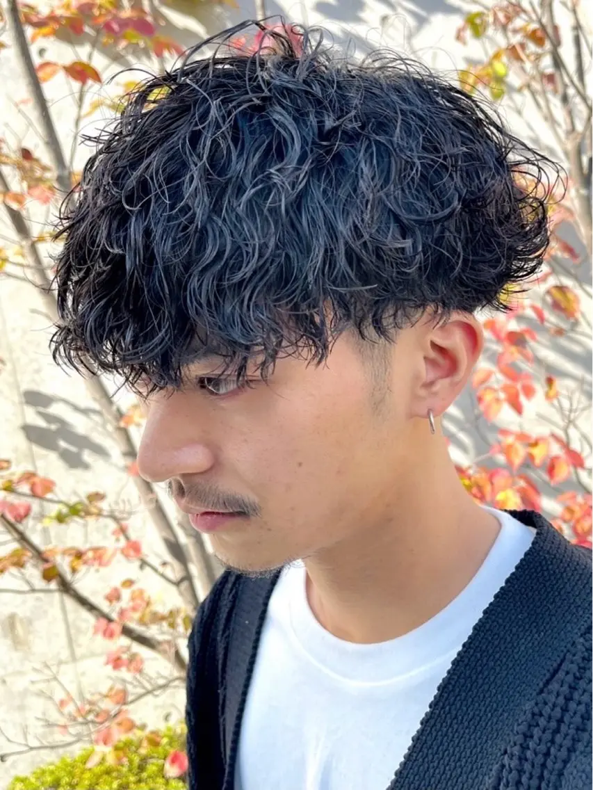 ショート パーマ カット パーマ fifth/メンズ/ シャドウパーマ/星七のヘアスタイル