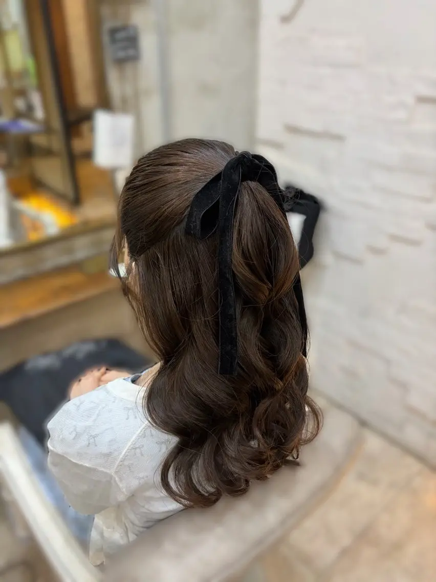 ロング ヘアアレンジ ヘアセット 中村 優花のヘアスタイル