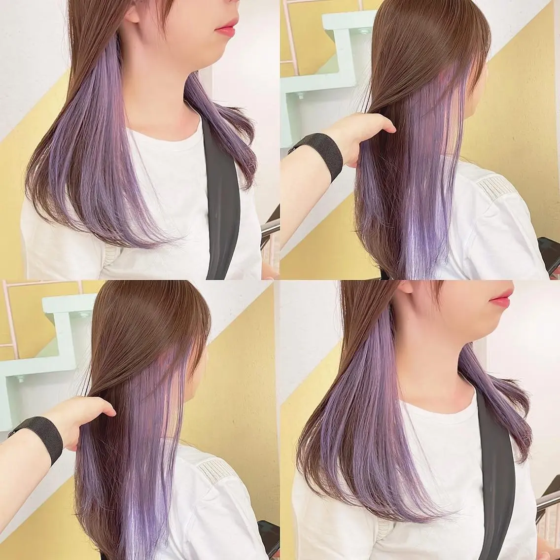 カラー ヘアカラー トリートメント 渋谷:インナーカラー ／🍒エリカ🍒のヘアスタイル