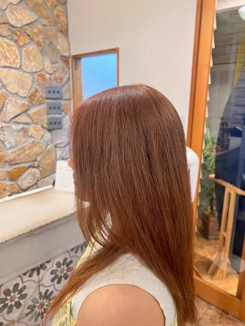 ロング カラー ベージュカラー ブリーチ 🪩格安モデル 募集中🪩モエ🪩のヘアスタイル