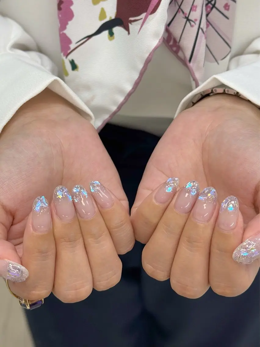 ネイル 長さ出し フットネイル ジェルネイル マグネットネイル 持ち込み ハンドネイル ハンドケア Ocean Nailのネイルデザイン