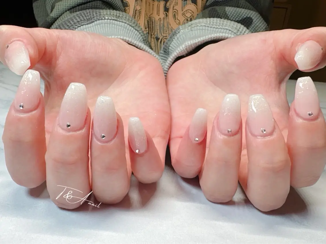 ネイル 長さ出し ジェルネイル スカルプネイル T&A nailのネイルデザイン