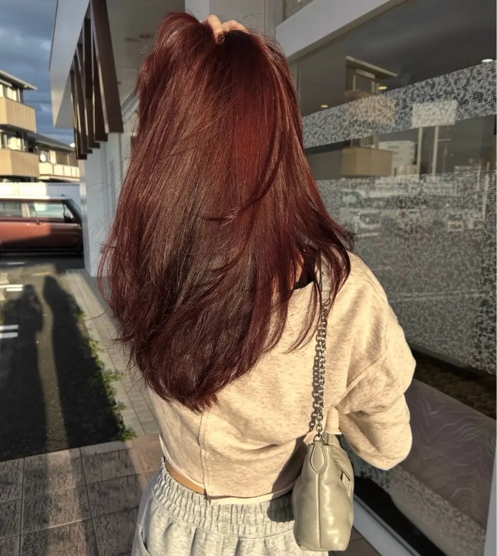 ロング カラー カット ヘアカラー フルヤ ユウキのヘアスタイル