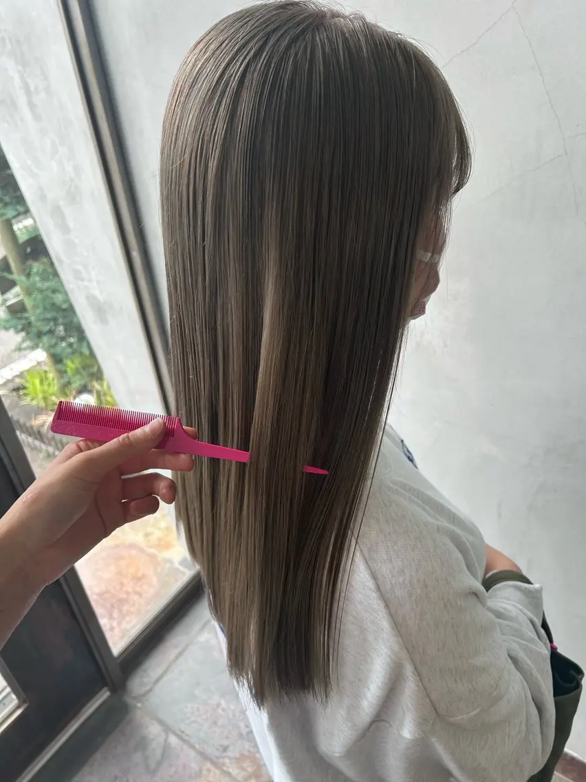 ロング Mao 🎀bob Oliveカラー🌿のヘアスタイル