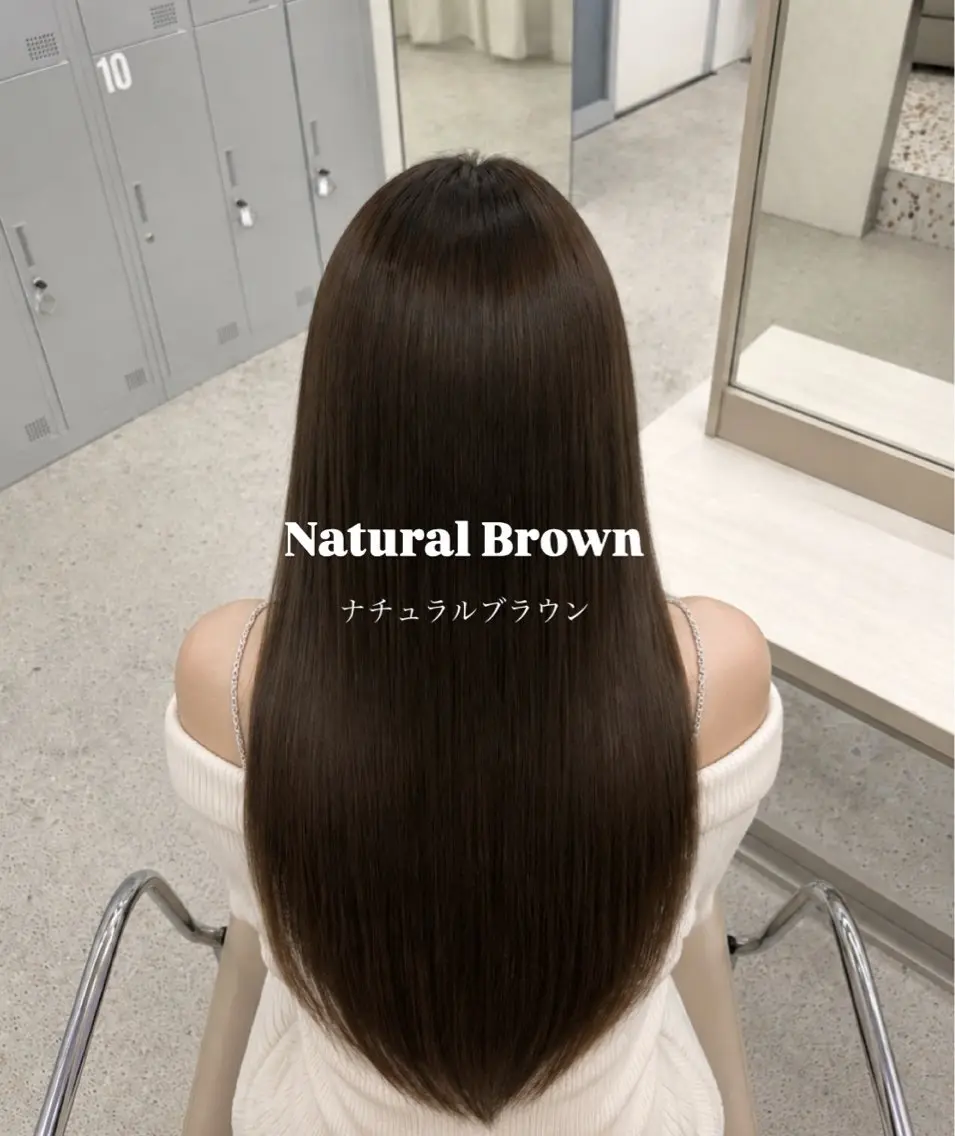 セミロング カラー ブラウンカラー 透明感カラー ナチュラルブラウン ヘアカラー COCO / ayaneのヘアスタイル