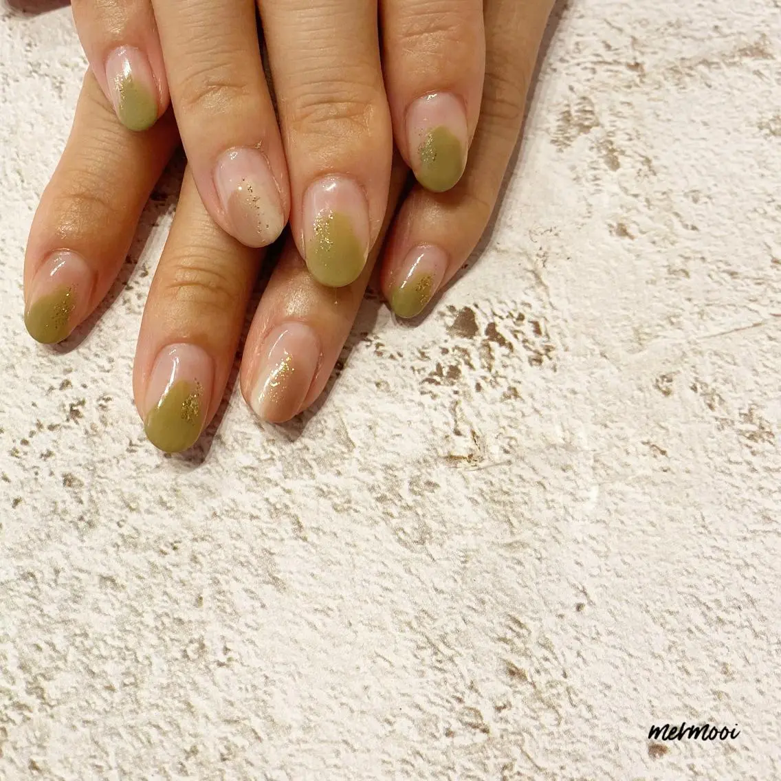 ネイル クリアネイル フレンチネイル mermooi nailのネイルデザイン