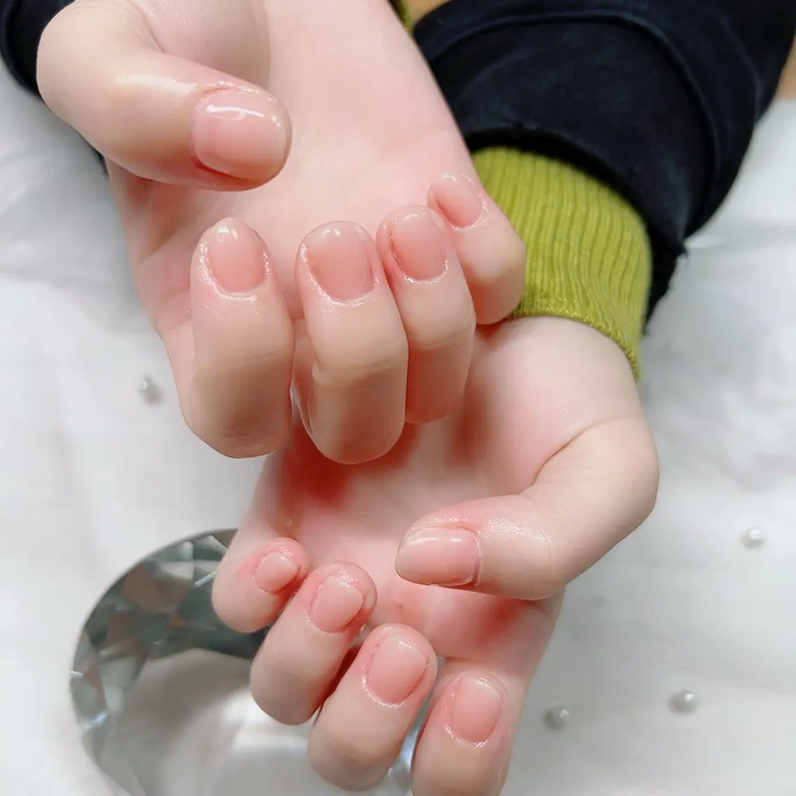 ネイル オフィスネイル ワンカラーネイル シンプルネイル Cute Tips nailのネイルデザイン