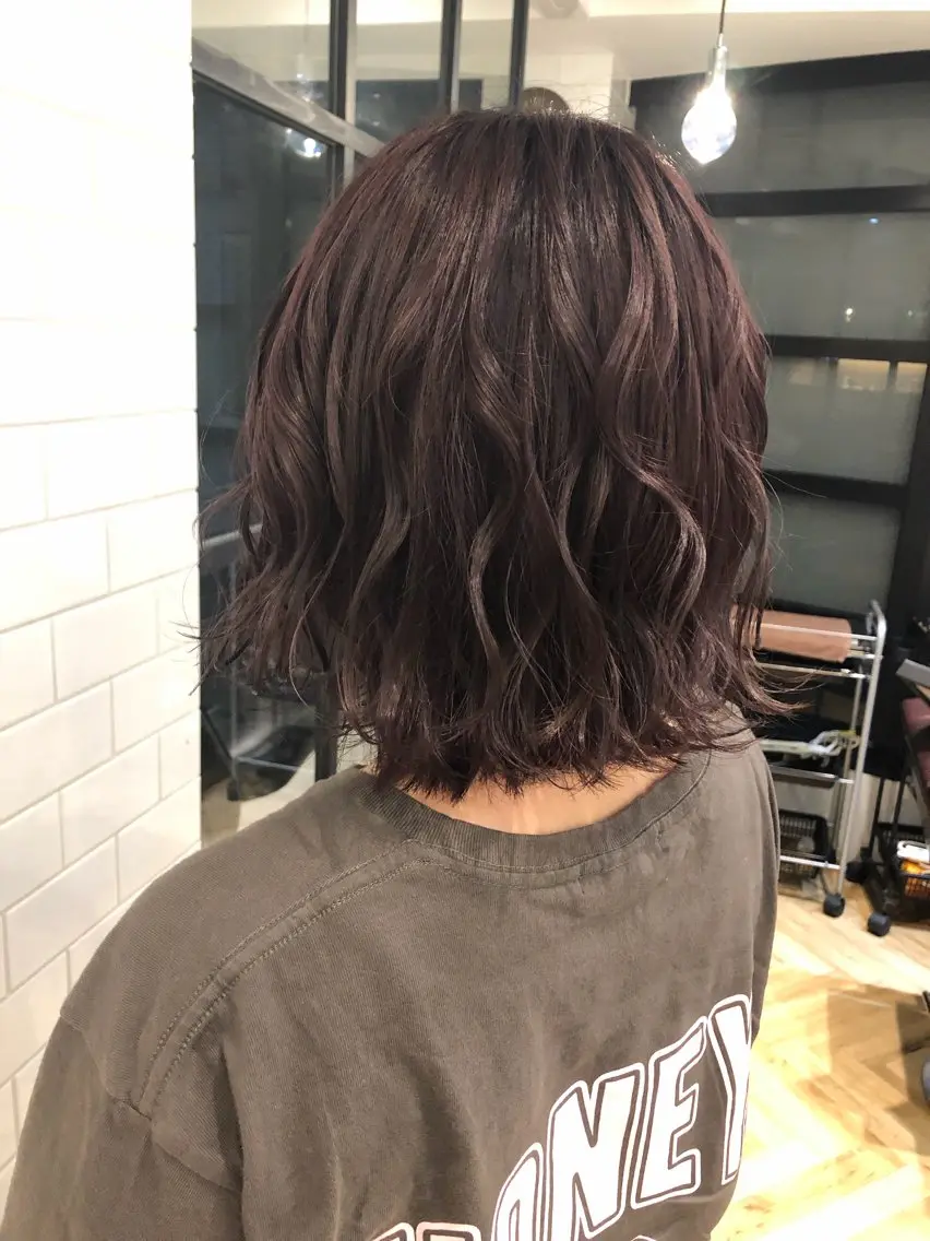 ミディアム カラー カット ヘアカラー 🌈髪質改善🌈 過去の1艶サラ体験✨のヘアスタイル