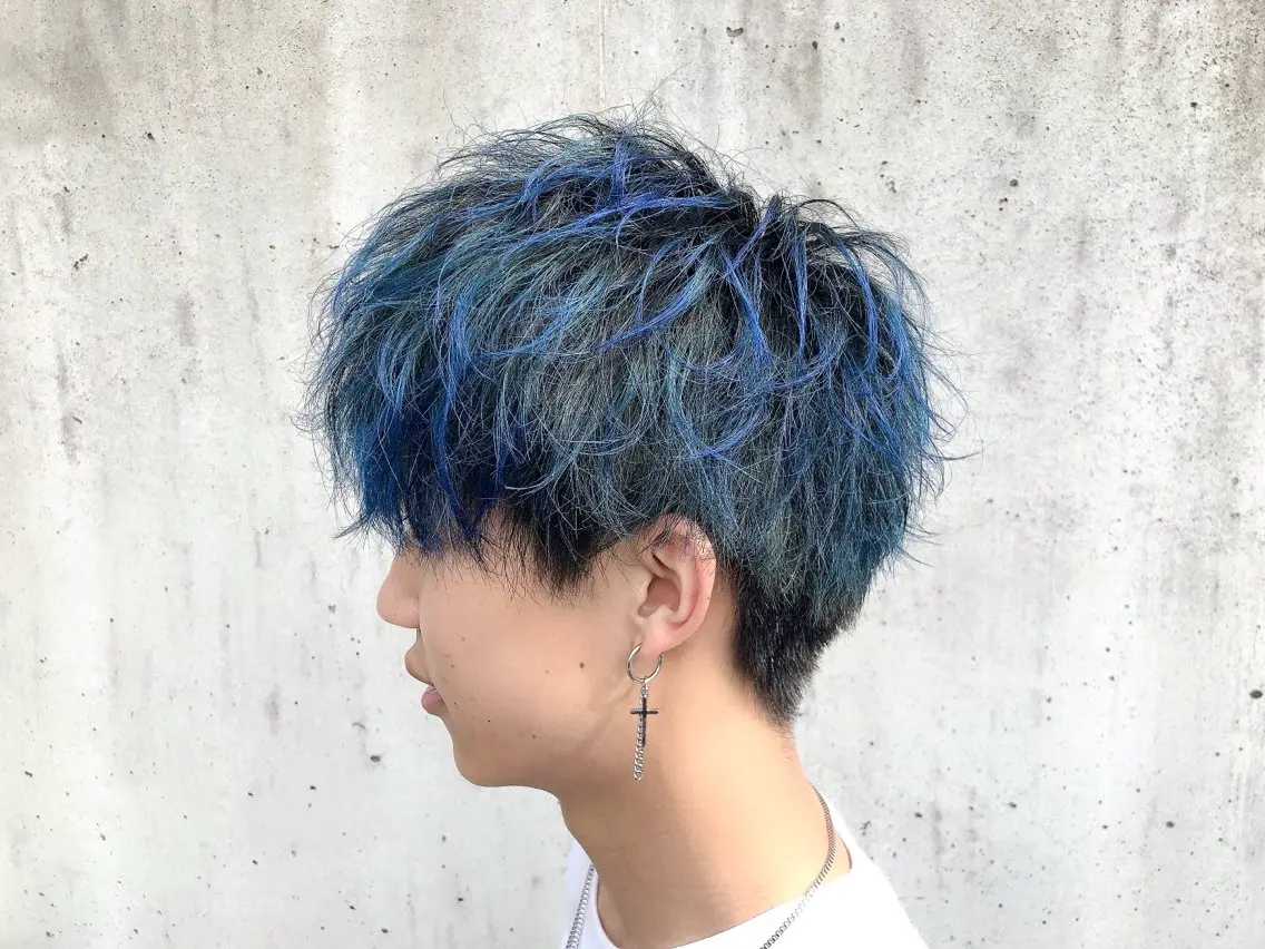 ミディアム メンズ エビスザキレン/メン ズ/心斎橋🌳のヘアスタイル
