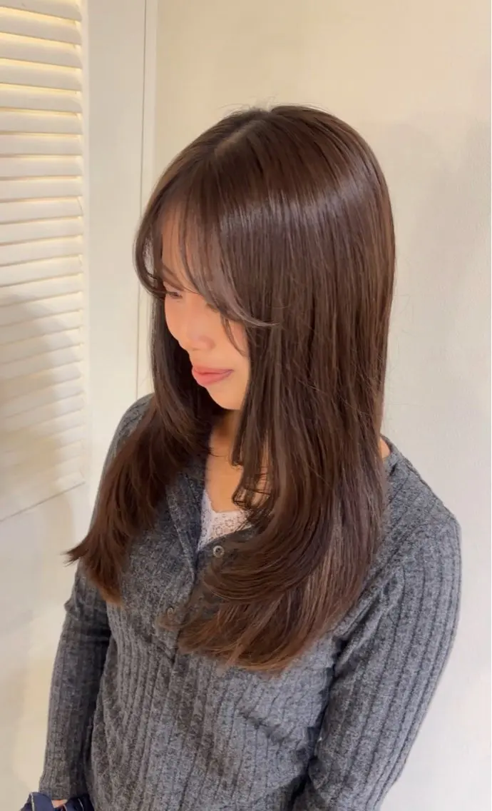 ロング 松田 羽未のヘアスタイル