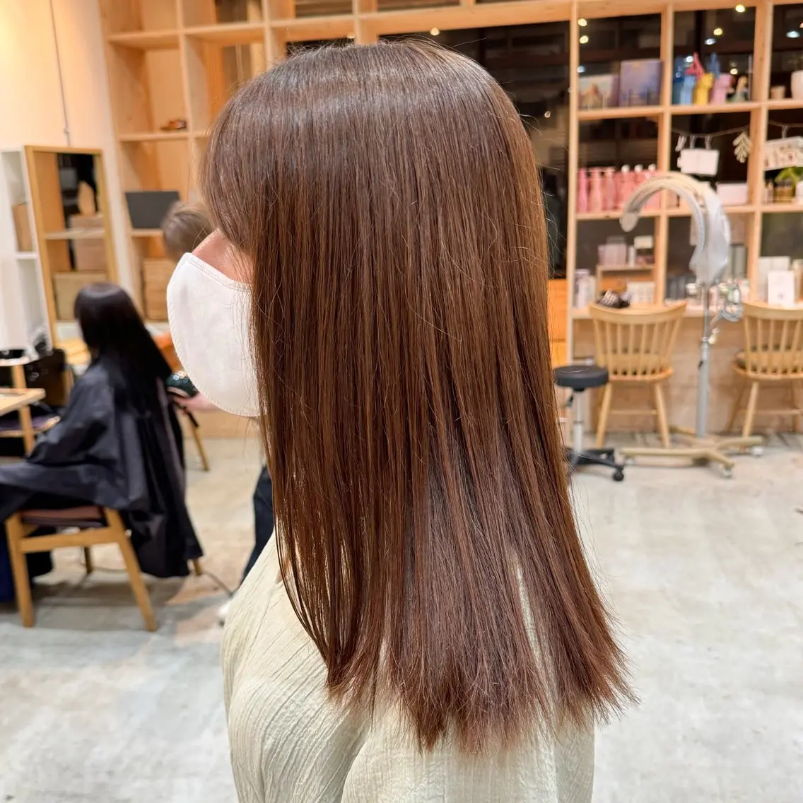 ミディアム カラー カット ヘアカラー トリートメント 透明感カラー/レイ ヤー/Nana🌈のヘアスタイル