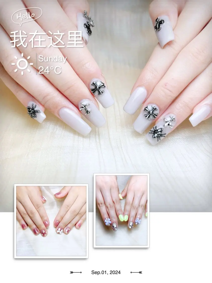 ネイル H3 Nail Tsuki🦋💙のネイルデザイン