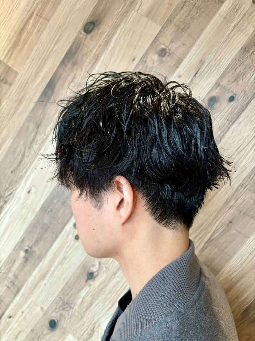 ショート パーマ メンズ メンズパーマ ツイストスパイラルパーマ スパイラルパーマ カット メンズ特化🐺本田 昂之のヘアスタイル