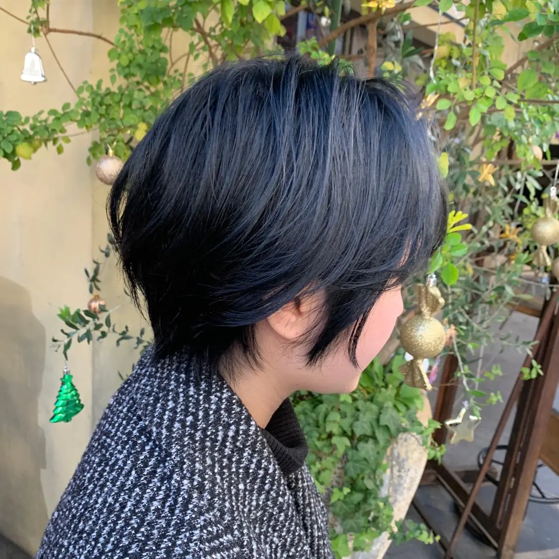 カラー ネイビーカラー メンズ指名no'1 佐藤　亘のヘアスタイル