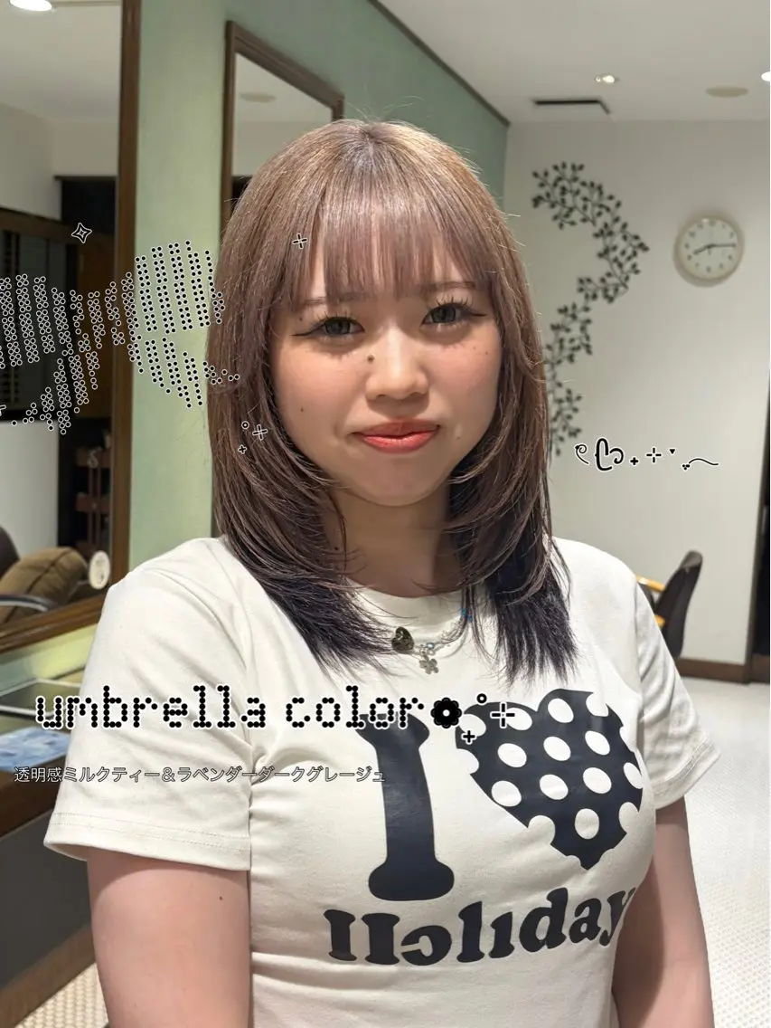 カラー ボブ&寒色🎐ᩚ 短髪 COCOROのヘアスタイル