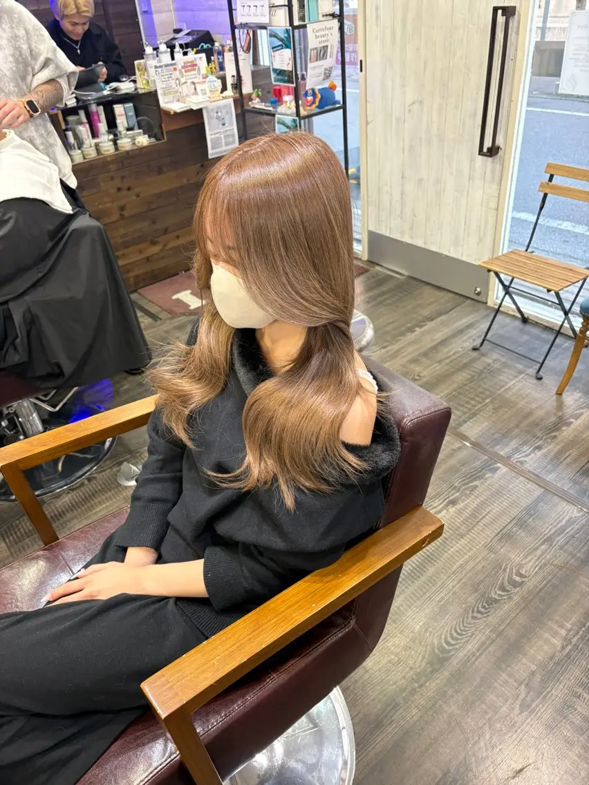 セミロング シールエクステ エクステ ヘアカラー エクステ LOCO/ Koukiのヘアスタイル