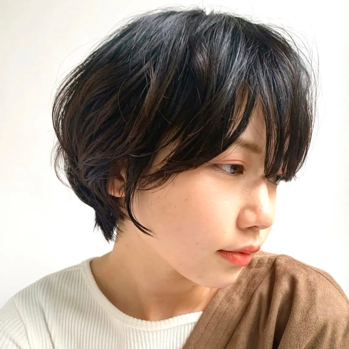 ショート パーマ 髪質改善 縮毛矯正/ レイヤー/銀座/本木のヘアスタイル