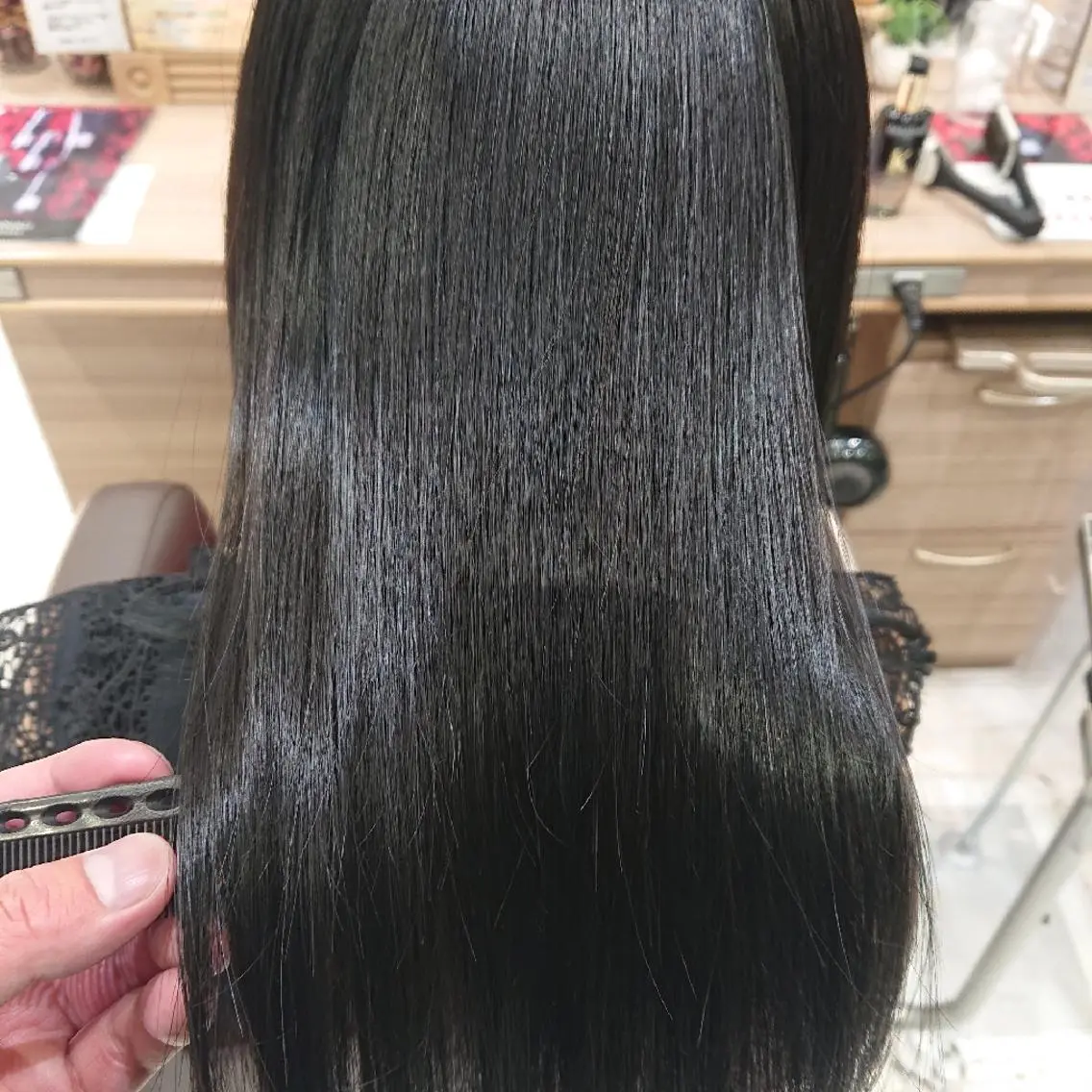 セミロング 縮毛矯正 縮毛矯正 トリートメント 宮本 秀人のヘアスタイル