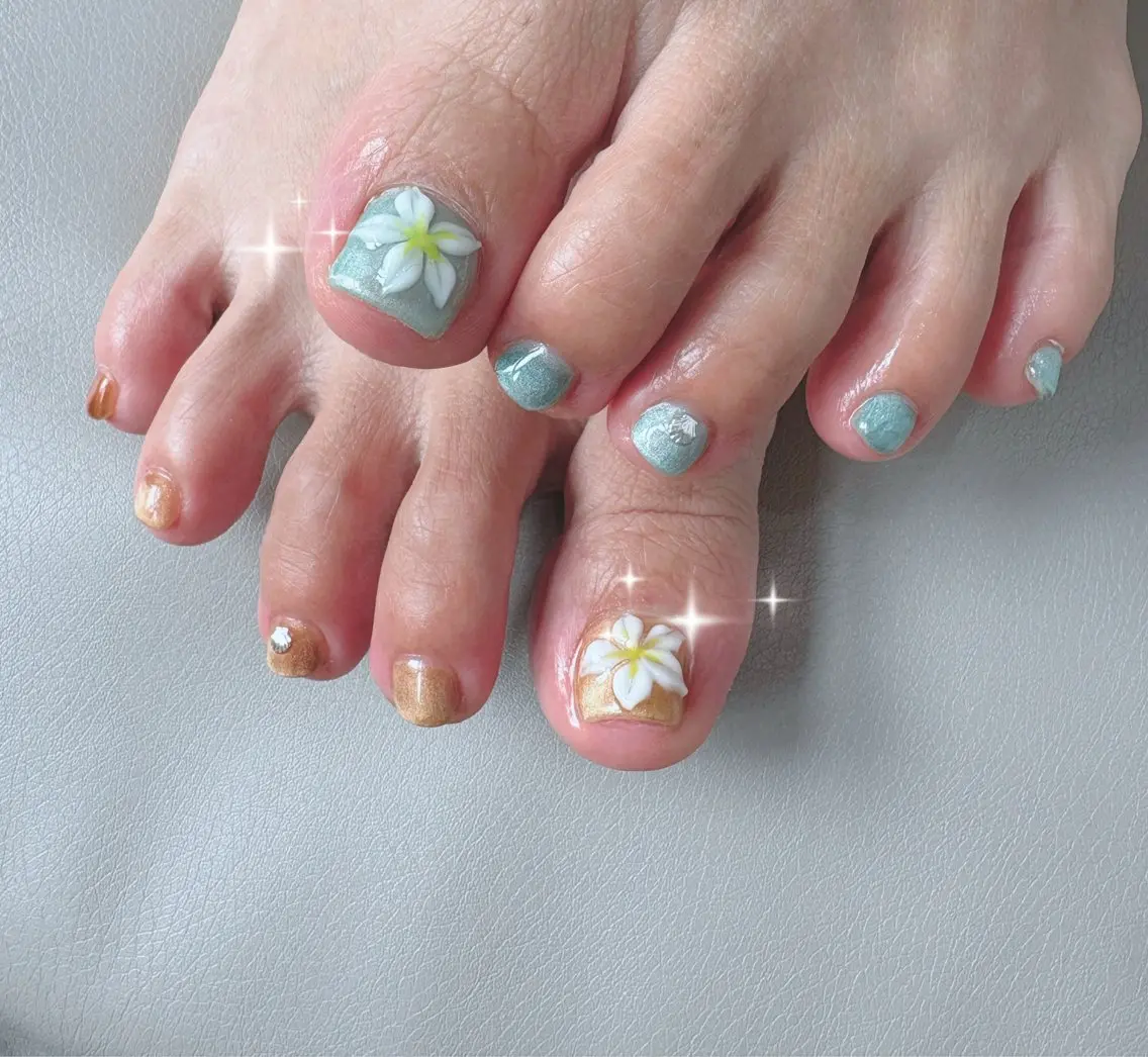 フットネイル👡💜​〜​10本やり放題【オフなし】の写真